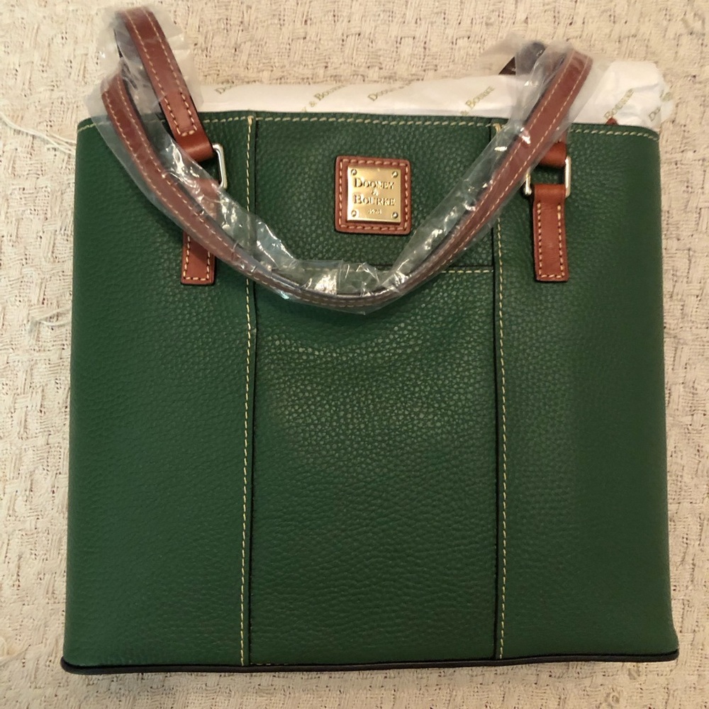 Green Dooney and Burke satchel shoulder bag. Mint condition. New with tags.